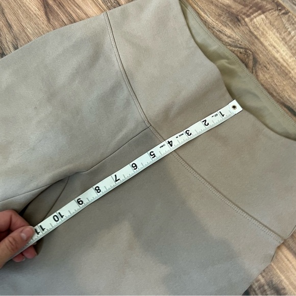 Soft Surroundings Slimming Bootcut Ponte Wide Waist Pull On Trouser Tan - Picture 8 of 10